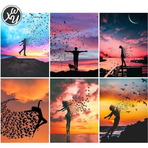 Landscape Diamond Art Scenery Diamond Mosaic Diamond Painting Accessories 5D Diamond Painting Kits for Adults for Bedroom Decor