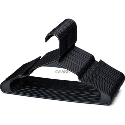 Plastic Clothes Hanger Both Sides Mini Small Hook Seemless Hanging Adult Clothes Hanger Pant Rack Hanging PP