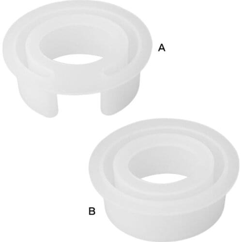 Semi-opening C-shaped Bracelet Silicone Mold DIY Crystal Epoxy Oval Bracelets Large Size Mirror Crafts Making Molds