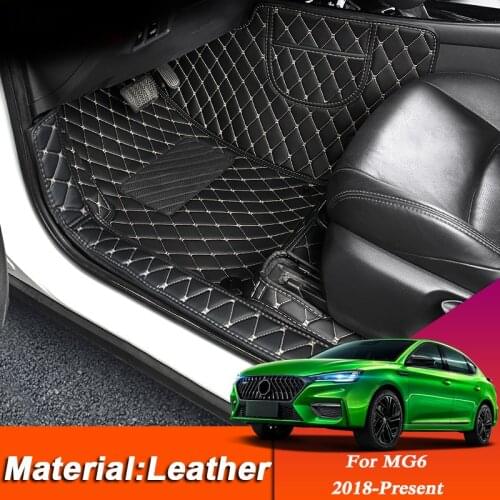 Car Styling Custom Foot Mat For MG6 2018-Present LHD Leather Floor Protect Waterproof Pad Auto Internal Accessories