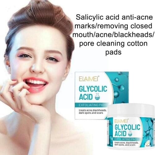 ELAIMEI 50 Tablets Salicylic Acid Cotton Tablets Ance Remove Cotten Facial Pads Blackheads Tools Treatment Care Skin Cleani Y9Y0