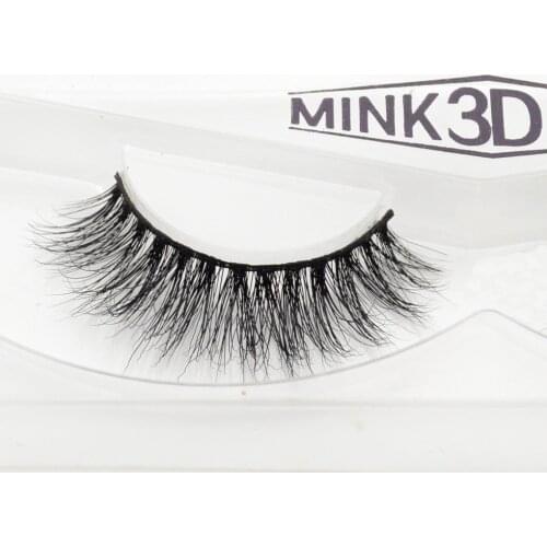 Visofree 1 pair 3d mink lashes wholesale 100% real mink fur Handmade crossing lashes individual strip thick lash 15