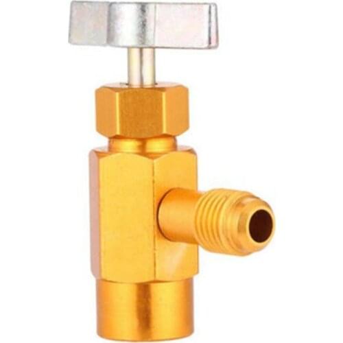 High Quality New R134A Can Tap Valve Refrigerant Dispenser Tool with Tank Adapter for 1/2 inch AC Freon Charging Hose