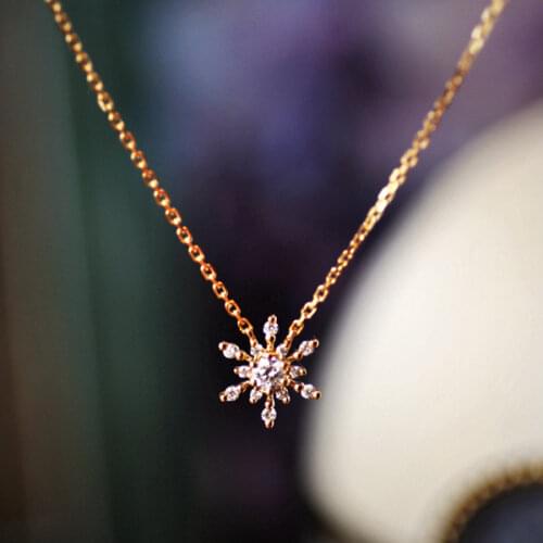 Mi Xiong 925 Sterling Silver Necklaces for Women Luxury Jewelry Pendants Man Chains Jewellery Snowflake Romantic Gift Girlfriend