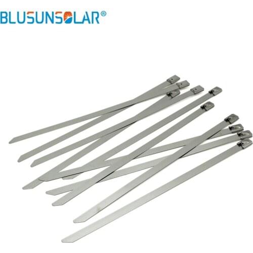 1000pcs 4.6x400mm 304 self-locking stainless steel lock tie colorful cable ties