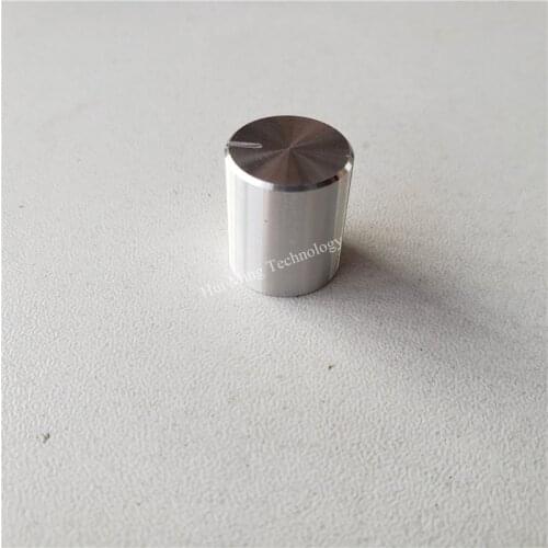 15pcs aluminum plastic knob potentiometer knob 15*17*6mm silver D shaft Chassis volume knob switch cap handle knob amplifier