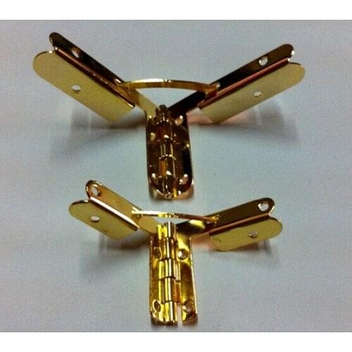 20pcs/lot 36*32 mm Factory direct Hinge Jin Support Wooden box hinge Iron sheet Aircraft Hinge Large ears Wholesale