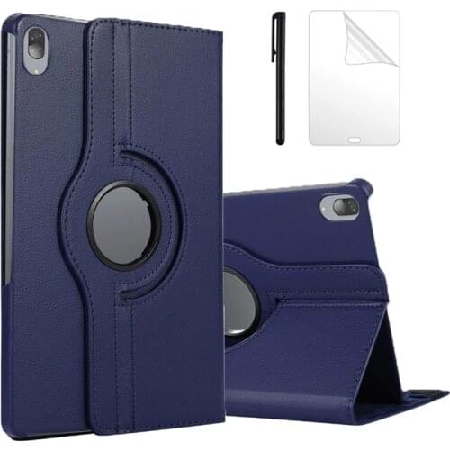 360 Degree Rotating Tablet Cover For Lenovo Tab P11 TB-J606F P11 Pro TB-J706F M10 Plus TB-X606F M10 TB-X605 TB-X505 Case +Film