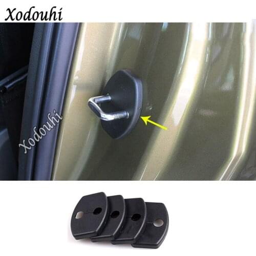 For Skoda Kodiaq 2017 2018 2019 2020 Car Body Interior Anti Rust Water Proof Door Lock Key Keys Protect Buckle Cover 4pcs