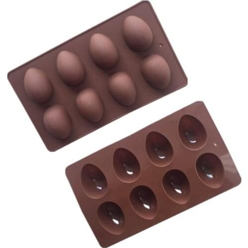 8 Easter Egg Shape Cake Soap Mold Silicone Mould Chocolate Decoration Baking Decorating Tools