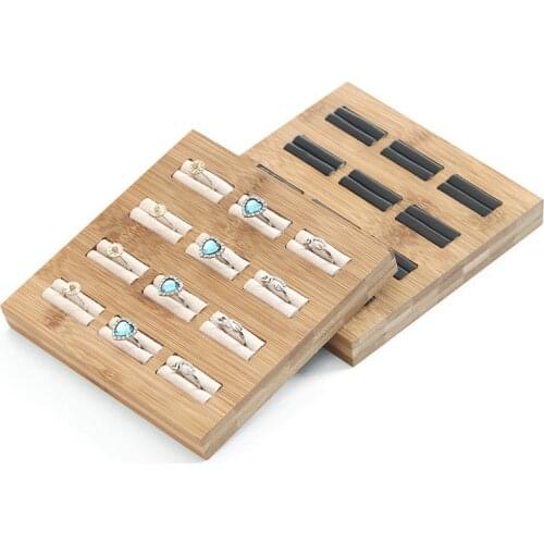 Velvet Jewelry Ring Display Organizer Case Tray Holder Necklace Earrings Bangle jewellery Storage Jewelry Boxes Stand