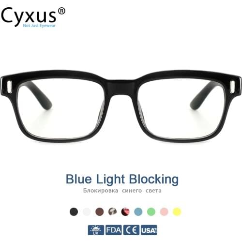 Cyxus Blue Light Blocking Computer Glasses Anti Eye Strain UV Protection Gaming Eyeglasses for Men/Women Eyewear 8084