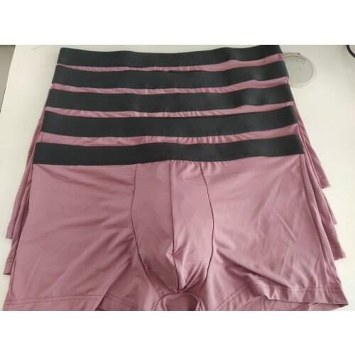 Mens Underwear Ice Knife Deer Feet Solid Color Fresh Soft Comfortable Underwear