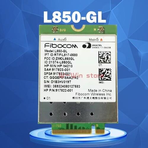 L850-GL LT4210 FDD-LTE TDD-LTE 4G Card 4G Module SPS#917823-001 For 430 440 450 G5 Notebook