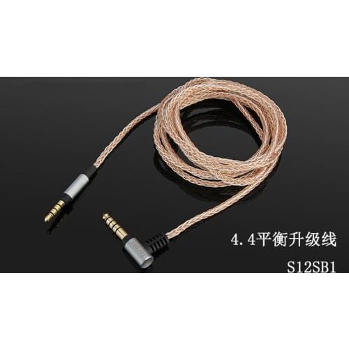 4.4MM interface S12SB1 MDR-1A MSR7 8-core single crystal copper balance headphone upgrade line 4.4mm to 3.5mm