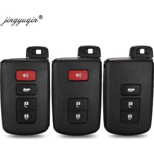 Jinyuqin 2/3/4 Buttons Remote Key Shell Case for Toyota Avalon Camry RAV4 Corolla Highlander Smart Car Key Housing Fob