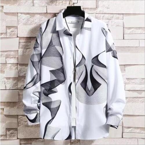 2021 Summer Shirt Mens Short Sleeve Retro Hong Kong Port Hong Kong Wind Brand Wind 50