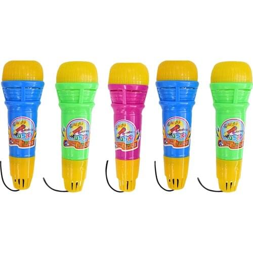 5pcs Echo Microphone Kids Echo Microphone Child Educational Playthings (Mixed Color)