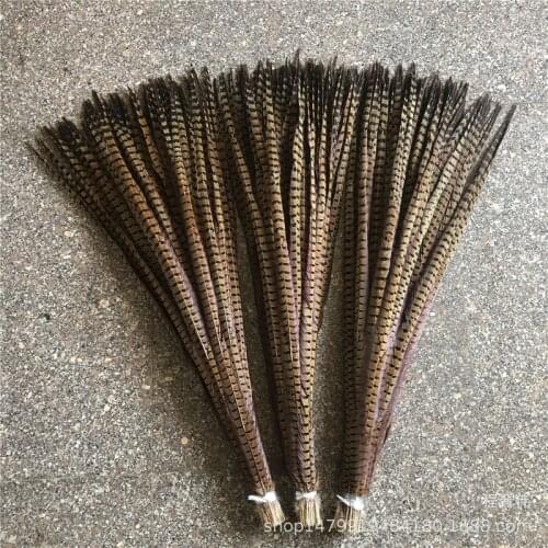 New 100pcs/lot Beautiful Natural Pheasant Tail Feathers 32-36inch / 80-90CM Party DIY Decoration Feathers for Crafts