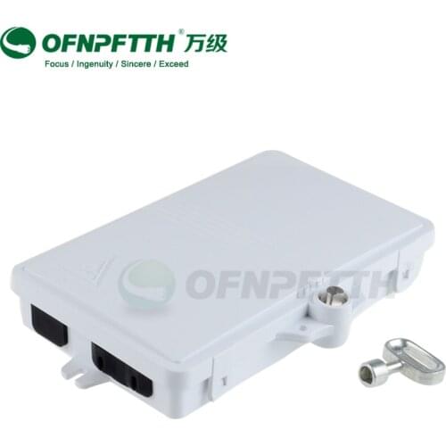 Wholesale High Quality White Color 2 core FTTH box , Distribution Box with Key