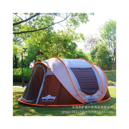 Fully automatic outdoor 1-3 people camping hand throw away the tent family camping camping windproof, rainproof and sunscreen