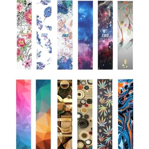 124cm Long Board Sandpaper Thick Skateboard Grip Tape Scooter Stickers Hollowing Non-slip Sandpaper Dancing Board