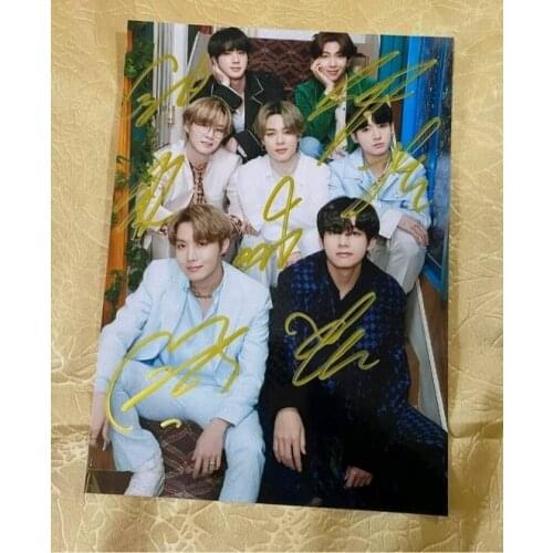 Signed photos V SUGA JINMIN COLLECTION GIFTS PICTURE 072021B