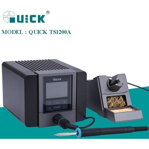 QUICK TS1200A 120W Lead-Free Soldering Station Intelligent Electric Soldering Iron ESD Safe BGA Rework Station Fast Heating