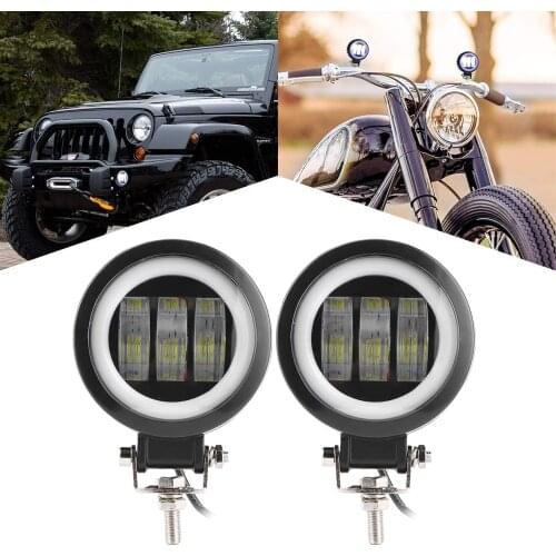 30W LED Work Light 12V 24V White DRL Angel Eye Halo Ring 3.5INCH Motorcycle SUV Car 4x4 Truck Offroad Driving Fog Lamp Headlight