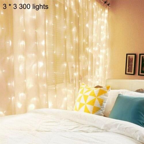 LED Curtain Lights String USB Powered Waterproof Twinkle Wall Lights Christmas Decorative Copper Wire Lights