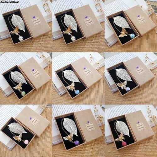 Vintage Leaf Bookmark Creative Metal Hollow Leaf Page Holder For For Books Accessories Teachers Gifts Office School Stationery