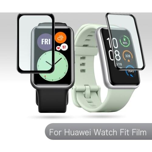 For Huawei Watch Fit Film Protective Screen Cover Soft Watch Film Full Screen Case For Huawei Watch Fit Protector Accessories