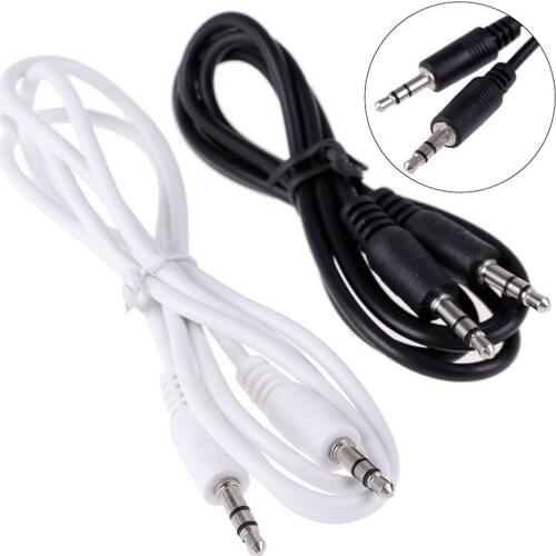 1Pc 3.5mm Jack Male To Male Car Aux Auxiliary Cord Stereo Audio Cable 1m