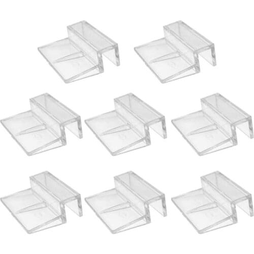 10 Pcs 6/8/10/12mm Fish Tank Acrylic Clips Aquarium Glass Cover Clip Support Holders Bracket Clamp for Rimless Aquariums