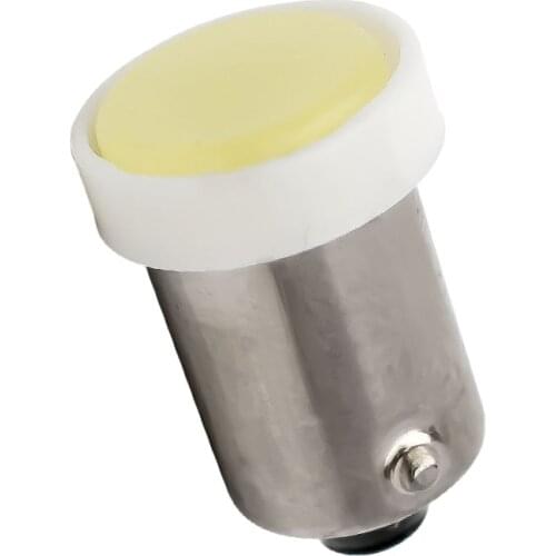 10pcs BA9S W6W 1 COB LED Pure White Car Auto Interior Wedge Side License Plate Light Map Bulb Dome Lamp DC12V