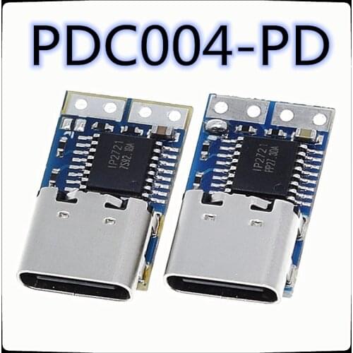 10PCS) PDC004-PD decoy PD23.0 to DC DC trigger adapter cable QC4 charging notebook 912 1520V New and original