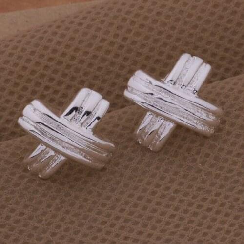 AE335 Trendy wholesale earrings , fashion jewelry , stripe X /bnoakeva bobakfia