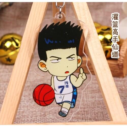 Anime SLAM DUNK Shohoku Basketball Hanamichi Sakuragi Black butler Kuroshitsuji llaveros para mujer Keychains Pendants