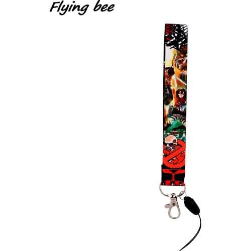 X1918 Sci-fi Movies Naughty Ghost Fashion Short Key Chain Lanyard Gift For Child Student Friend Phone USB Badge Holder Necklace