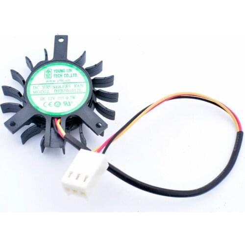 DFB501012L 12V 0.7W 40mm 45mm diameter 35x35x27mm hole pitch 3 wires 3pin cooling fan for soft router heat sink