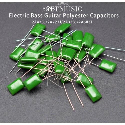 12Pcs Electric Bass Guitar Polyester capacitors 2A223J 0.023UF/2A333J 0.033UF/2A473J 0.047UF/ 2A683J 0.068UF/Rated Voltage 100V
