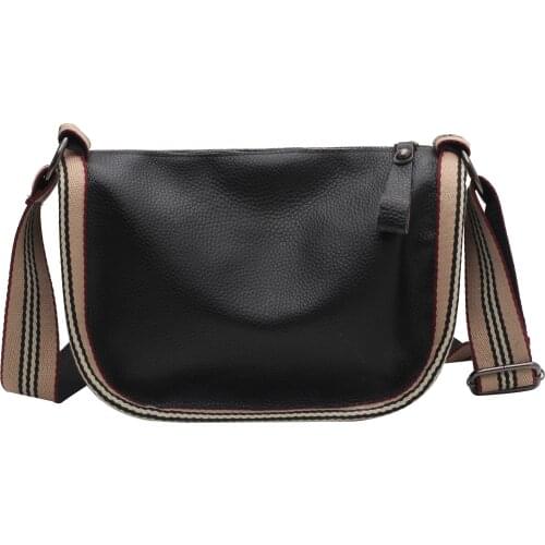 Leather Womens Bag 2021 Retro Head Layer Cowhide Horizontal Womens One-shoulder Slant Womens Bag Small Square Bag