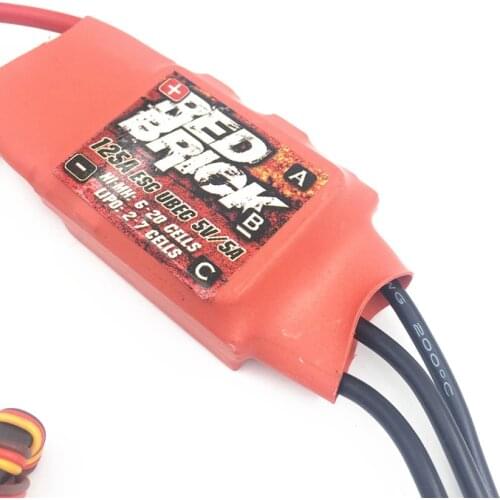 Red Brick 125A Brushless ESC Electronic Speed Controller 5V/5A BEC for FPV Multicopter