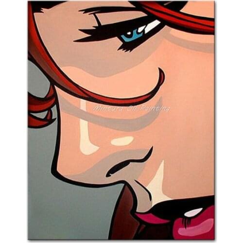 Hand-painted Modern Sex Picture Women Oil Painting On Canvas Wall Art Pictures For Living Room Hotel Hone Decoration 40x50cm