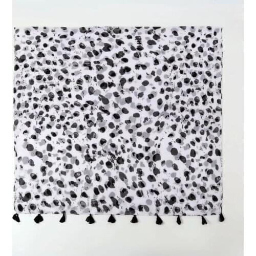 2021 Fashion Autumn Dot Print Tassel Scarf Shawls Long Soft Ombre Polka Scarves Hijab Wrap Free Shipping