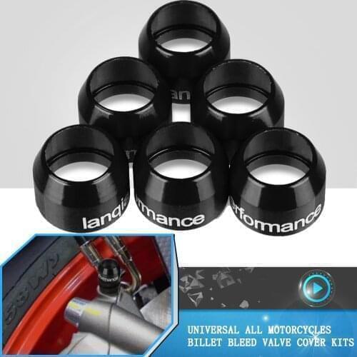 Motorcycle Universal Billet Bleed Valve Cover Kit For Yamaha FZ1 FZ6 FZ8 MT-01 MT-07 MT 09 MT10 XJ6 YZF R1 YZF-R6 2006-2018 2017