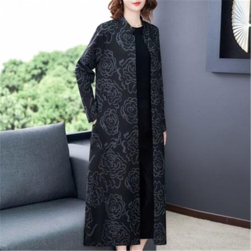 New Arrivals 2020 Autumn Long Cardigans Thin Coat For Womens Windbreaker Fashion Overcoat Loose Plus Size Female Trench Coat