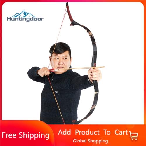 Huntingdoor traditional Bow hunting shooting longbow for outdoor hunt with 3D embroidery Interior Classical decoration