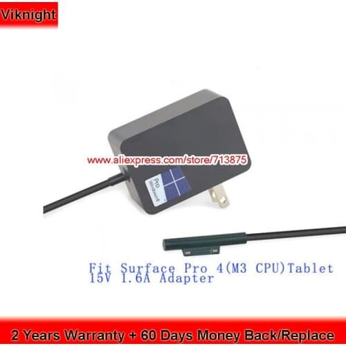 Genuine for Microsoft SURFACE PRO 4 M3 PRO 4 M3 CPU 15V 1.6A AC Adapter 1735 24W Power Supply