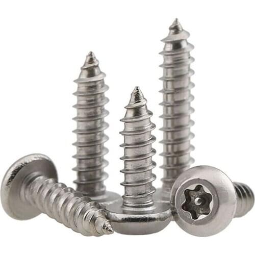 Button Head Torx Security Screws A2 Stainless Steel Self Tapping Screw M2.9-M4.8